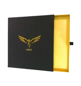 custom apparel packaging from APP custom paper boxes with gold foil printing