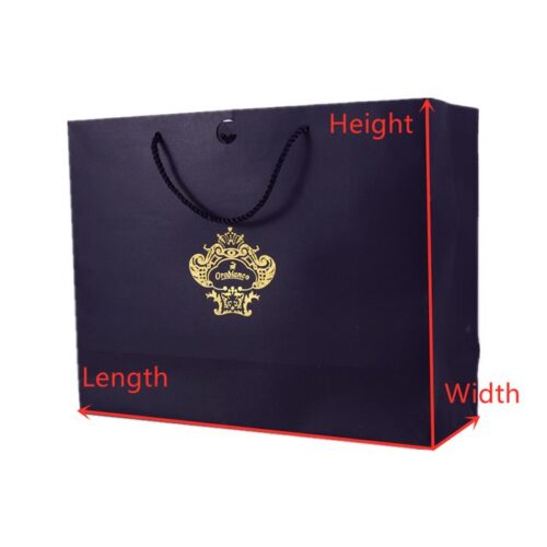 Standard Paper Bag Sizes length width height for paper bags