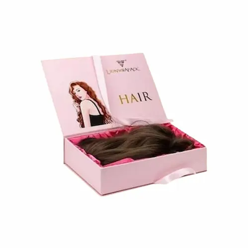 Wig Boxes 6 Pink wig box with custom logo