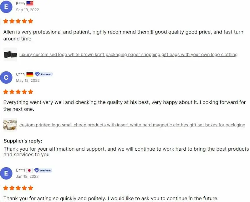 good feedback Allen 1