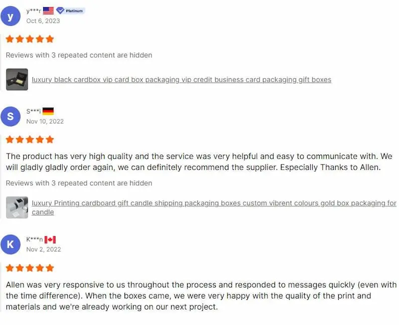 good feedback Allen 3