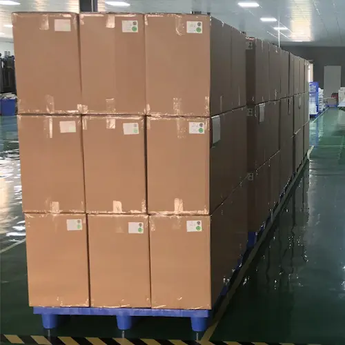 Packing 6 custom rigid boxes packed in strong outer cartons