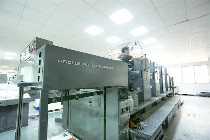Heidelberg 4C Printing Machine from APP custom packaging factory